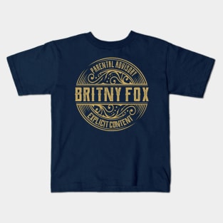 Britny Fox Vintage Ornament Kids T-Shirt